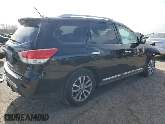2016 Nissan Pathfinder SV with VIN 5N1AR2MM2GC643618, listed as a Copart auction lot 45000705 with 166,354 mi miles and Salvage Title. Bid and sale history available at carsss.com. Image 3.