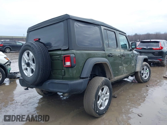 2023 Jeep Wrangler Sport with VIN 1C4HJXDG4PW541155, listed as a IAAI auction lot 41651222 with 30,283 mi miles and . Bid and sale history available at DreamBid. Image 4.