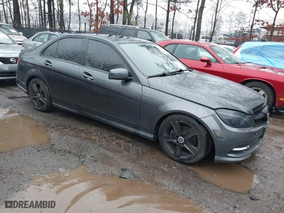 2011 Mercedes-Benz C-Class C 300 Sport with VIN WDDGF8BB2BR147077, listed as a IAAI auction lot 41559804 with 112,676 mi miles. Bid and sale history available at carsss.com. Image 1.
