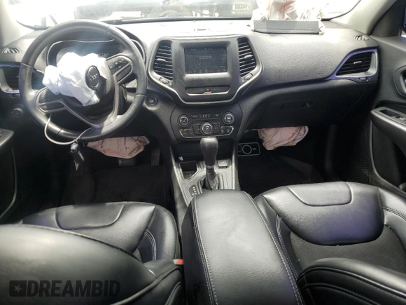 2019 Jeep Cherokee Latitude Plus with VIN 1C4PJLLB8KD176302, listed as a Copart auction lot 58181595 with 175,661 mi miles and Salvage title. Bid and sale history available at DreamBid. Image 8.