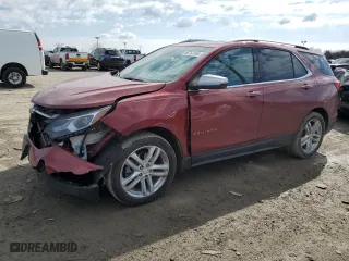 2020 Chevrolet Equinox Premier with VIN 2GNAXYEX3L6262697, listed as a Copart auction lot 46757155 with 67,517 mi miles and Salvage Title. Bid and sale history available at carsss.com. Image 1.