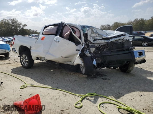 2017 Toyota Tundra Limited with VIN 5TFHW5F16HX616772, listed as a Copart auction lot 47778015 with Not provided miles and Non repairable. Bid and sale history available at DreamBid. Image 4.