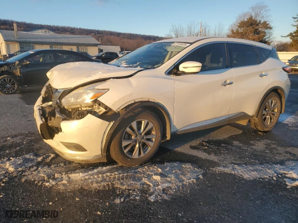2016 Nissan Murano SL with VIN 5N1AZ2MH2GN158743, listed as a Copart auction lot 87516435 with 101,191 mi miles and Salvage Title. Bid and sale history available at carsss.com. Image 1.