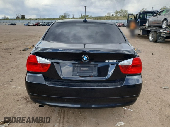 2007 BMW 3 Series 328i with VIN WBAVA33517KX74605, listed as a Copart auction lot 54376065 with 128,773 mi miles and Salvage Title. Bid and sale history available at DreamBid. Image 6.