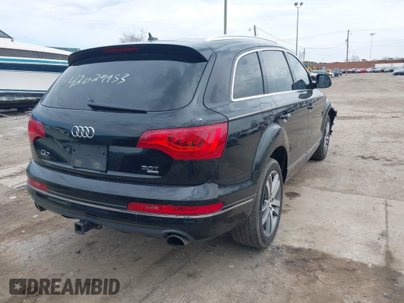 2015 Audi Q7 Premium Plus with VIN WA1LGAFE6FD013994, listed as a IAAI auction lot 42029953 with 124,148 mi miles and . Bid and sale history available at DreamBid. Image 4.