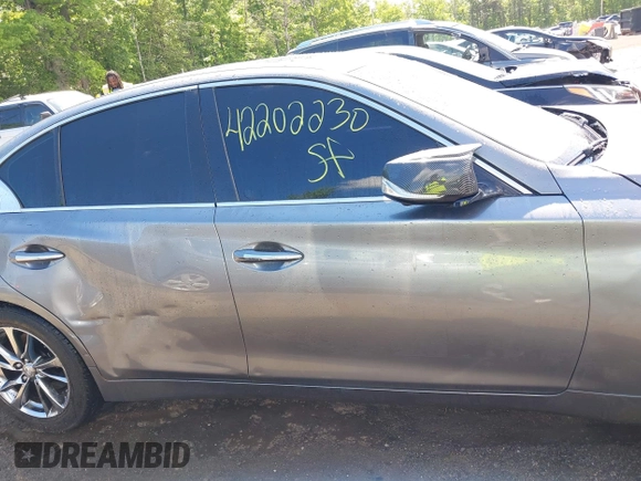 2015 Infiniti Q50 Premium with VIN JN1BV7AR7FM409374, listed as a IAAI auction lot 42202230 with 79,453 mi miles and . Bid and sale history available at DreamBid. Image 13.