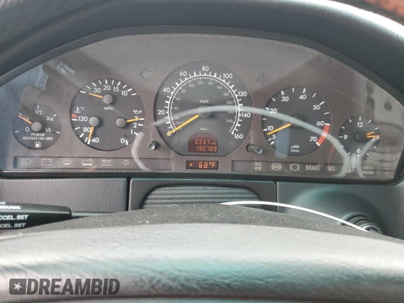 1999 Mercedes-Benz S-Class with VIN WDBGA51G8XA407216, listed as a Copart auction lot 79729464 with 190,789 mi miles and Clean Title. Bid and sale history available at carsss.com. Image 9.