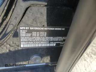 2013 BMW 7 Series 740i with VIN WBAYA6C53DC995031, listed as a Copart auction lot 76371534 with 146,337 mi miles and Salvage Title. Bid and sale history available at carsss.com. Image 12.