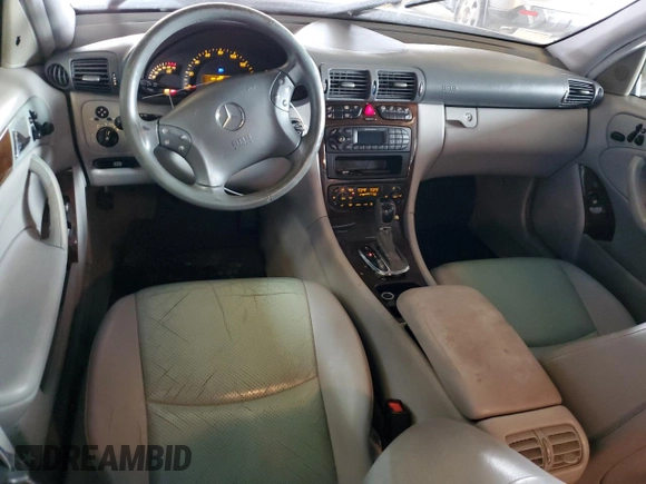 2003 Mercedes-Benz C 230/260/280/320 with VIN WDBRF64J93F383691, listed as a Copart auction lot 44383405 with 266,692 mi miles and Salvage Title. Bid and sale history available at DreamBid. Image 8.