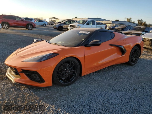 2024 Chevrolet Corvette 2LT z VIN 1G1YB2D43R5125766, wystawiony jako Copart lot #88470315 z przebiegiem Nie podano mil oraz Szkoda całkowita • Salvage title. Historia ofert i sprzedaży dostępna na DreamBid. Obrazek 1.