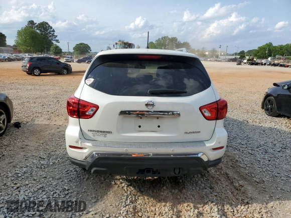 2017 Nissan Pathfinder Platinum with VIN 5N1DR2MN8HC651164, listed as a Copart auction lot 54585505 with 98,691 mi miles and Salvage title. Bid and sale history available at DreamBid. Image 6.