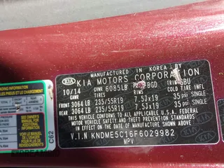 2015 Kia Sedona SX-L with VIN KNDME5C16F6029982, listed as a IAAI auction lot 41699862 with 99,070 mi miles and . Bid and sale history available at DreamBid. Image 9.