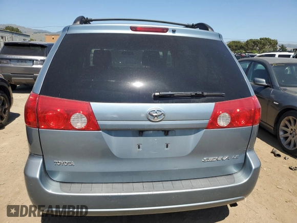 2006 Toyota Sienna CE with VIN 5TDZA23C36S484032, listed as a Copart auction lot 56374845 with 289,948 mi miles and Clean Title. Bid and sale history available at DreamBid. Image 6.