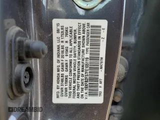 2015 Honda Civic Sedan LX with VIN 19XFB2F57FE105119, listed as a Copart auction lot 49990185 with 174,376 mi miles and Clean Title. Bid and sale history available at carsss.com. Image 12.