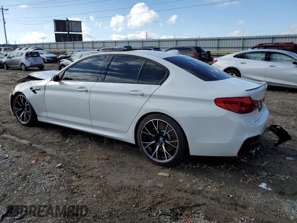 2020 BMW M5 Competition with VIN WBSJF0C08LB449068, listed as a Copart auction lot 86989984 with 0 mi miles and Salvage Title. Bid and sale history available at carsss.com. Image 2.
