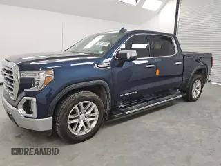 2019 GMC Sierra 1500 SLT z VIN 3GTP8DED0KG266692, wystawiony jako Copart lot #53584935 z przebiegiem 104 845 mil mil oraz Czysty tytuł • Clean title. Historia ofert i sprzedaży dostępna na DreamBid. Obrazek 1.