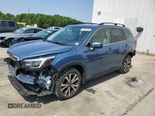 2021 Subaru Forester Limited z VIN JF2SKAUC5MH468781, wystawiony jako Copart lot #60442755 z przebiegiem 62 009 mil mil oraz Szkoda całkowita • Salvage title. Historia ofert i sprzedaży dostępna na DreamBid. Obrazek 1.