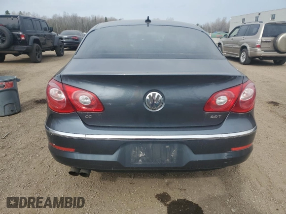 2011 Volkswagen CC with VIN WVWHN9AN5BE739809, listed as a Copart auction lot 54607385 with 124,389 mi miles and Salvage Title. Bid and sale history available at DreamBid. Image 6.