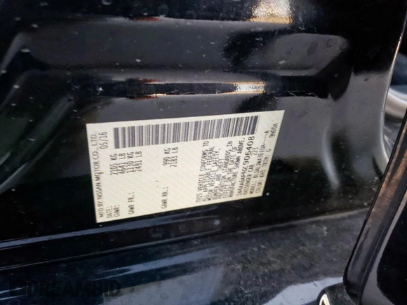 2016 Nissan Maxima SV with VIN 1N4AA6AP4GC906408, listed as a Copart auction lot 52618285 with 122,445 mi miles and Salvage Title. Bid and sale history available at DreamBid. Image 12.