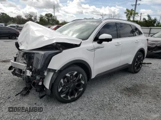 2025 Kia Sorento SX with VIN 5XYRK4JF7SG377871, listed as a Copart auction lot 62937565 with 1,536 mi miles and Salvage title. Bid and sale history available at DreamBid. Image 1.