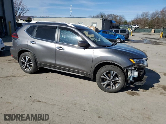 2019 Nissan Rogue SV with VIN JN8AT2MV6KW401800, listed as a Copart auction lot 51526515 with 54,587 mi miles and Salvage Title. Bid and sale history available at carsss.com. Image 4.
