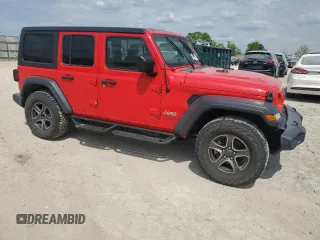 2018 Jeep Wrangler Unlimited Sport S z VIN 1C4HJXDG0JW122629, wystawiony jako Copart lot #56055015 z przebiegiem 130 731 mil mil oraz Czysty tytuł • Clean title. Historia ofert i sprzedaży dostępna na DreamBid. Obrazek 4.