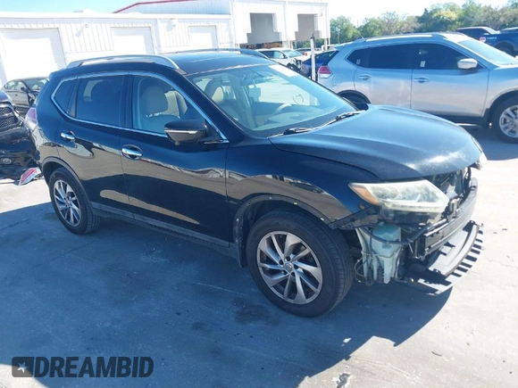 2015 Nissan Rogue SL with VIN 5N1AT2MT6FC755975, listed as a IAAI auction lot 41816748 with 141,648 mi miles. Bid and sale history available at carsss.com. Image 1.