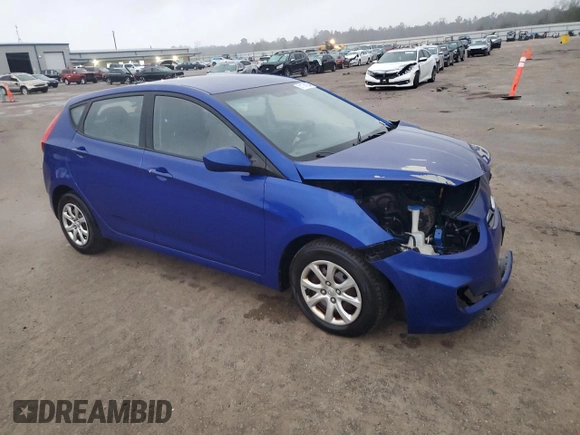 2012 Hyundai Accent GS with VIN KMHCT5AE7CU012313, listed as a Copart auction lot 81174134 with 173,415 mi miles and Salvage title. Bid and sale history available at DreamBid. Image 4.