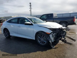 2021 Honda Civic Sedan EX-L with VIN 19XFC1F79ME201100, listed as a Copart auction lot 48037405 with 68,515 mi miles and Salvage Title. Bid and sale history available at carsss.com. Image 4.