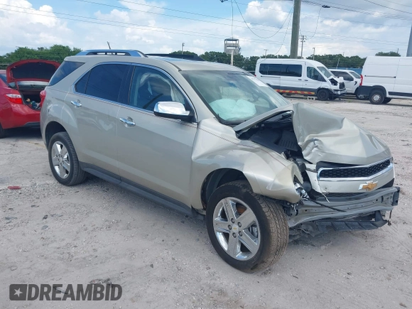 2014 Chevrolet Equinox LTZ with VIN 2GNFLHEK6E6281012, listed as a IAAI auction lot 39797831 with 1 mi miles. Bid and sale history available at carsss.com. Image 1.