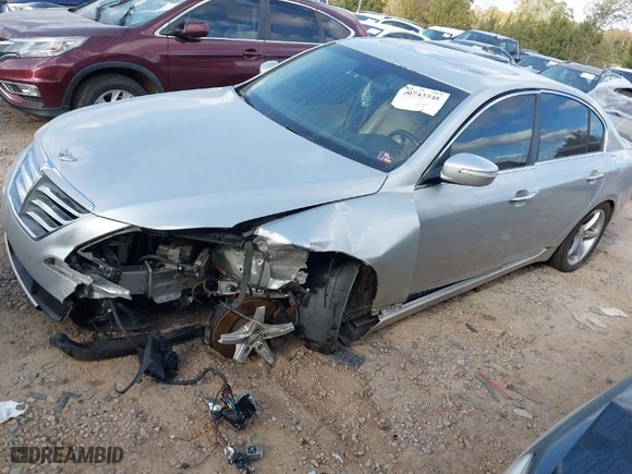 2011 Hyundai Genesis with VIN KMHGC4DF1BU141310, listed as a IAAI auction lot 40743548 with 211,270 mi miles. Bid and sale history available at carsss.com. Image 2.