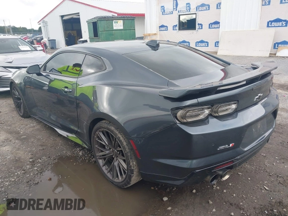 2023 Chevrolet Camaro ZL1 with VIN 1G1FK1R60P0102922, listed as a IAAI auction lot 40429422 with 49,272 mi miles and . Bid and sale history available at DreamBid. Image 3.