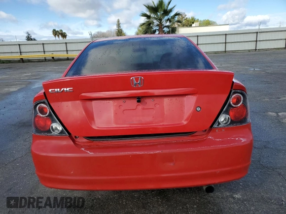 2003 Honda Civic EX with VIN 1HGEM21983L002649, listed as a Copart auction lot 47299475 with 218,024 mi miles and Salvage Title. Bid and sale history available at carsss.com. Image 6.
