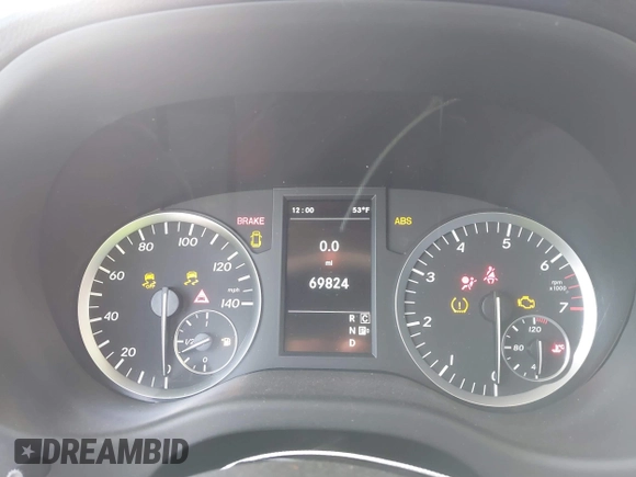 2018 Mercedes-Benz Metris Cargo with VIN WD3PG2EA8J3458614, listed as a IAAI auction lot 41424959 with 69,824 mi miles. Bid and sale history available at carsss.com. Image 7.