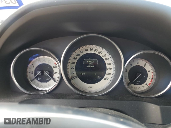 2015 Mercedes-Benz E 400 with VIN WDDKJ6FB6FF298535, listed as a Copart auction lot 44443655 with 64,305 mi miles and Salvage title. Bid and sale history available at DreamBid. Image 9.