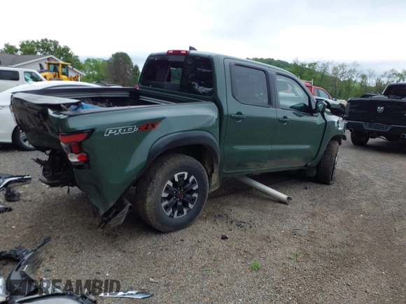 2024 Nissan Frontier SV with VIN 1N6ED1EK5RN660090, listed as a IAAI auction lot 42258836 with 7,358 mi miles and . Bid and sale history available at DreamBid. Image 4.