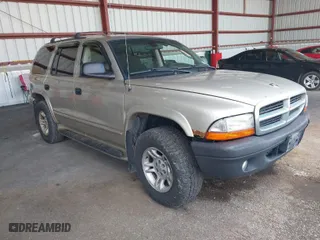 2002 Dodge Durango SLT with VIN 1B4HS48N92F141070, listed as a IAAI auction lot 41878553 with 206,887 mi miles. Bid and sale history available at carsss.com. Image 1.