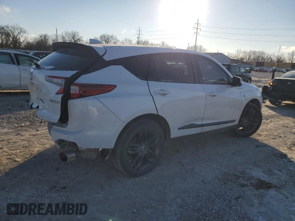 2022 Acura RDX w/A-Spec Package with VIN 5J8TC1H66NL002927, listed as a Copart auction lot 89269675 with 45,797 mi miles and Salvage Title. Bid and sale history available at carsss.com. Image 3.
