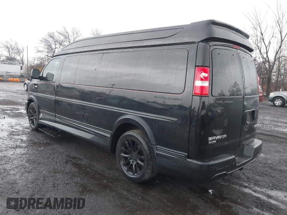 2019 GMC Savana Cargo z VIN 1GTW7BFG8K1335817, wystawiony jako IAAI lot #41035273 z przebiegiem 72 656 mil mil oraz . Historia ofert i sprzedaży dostępna na DreamBid. Obrazek 3.