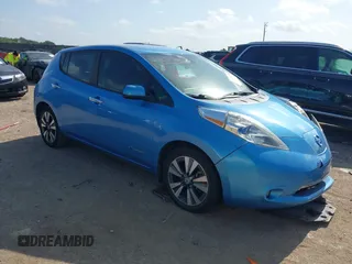 2013 Nissan LEAF SL with VIN 1N4AZ0CP8DC406797, listed as a IAAI auction lot 42558814 with 99,398 mi miles and . Bid and sale history available at DreamBid. Image 1.