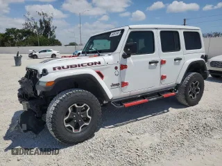 2023 Jeep Wrangler Rubicon with VIN 1C4JJXFM0PW585691, listed as a Copart auction lot 54381345 with 15,068 mi miles and Salvage title. Bid and sale history available at DreamBid. Image 1.