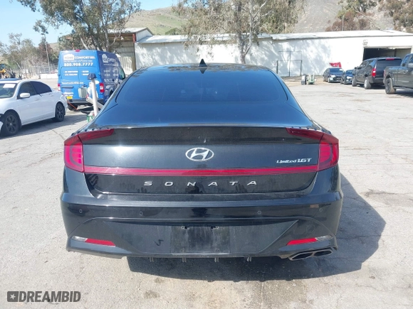 2023 Hyundai Sonata Limited with VIN KMHL34J28PA261498, listed as a IAAI auction lot 41598594 with 50,624 mi miles. Bid and sale history available at carsss.com. Image 16.