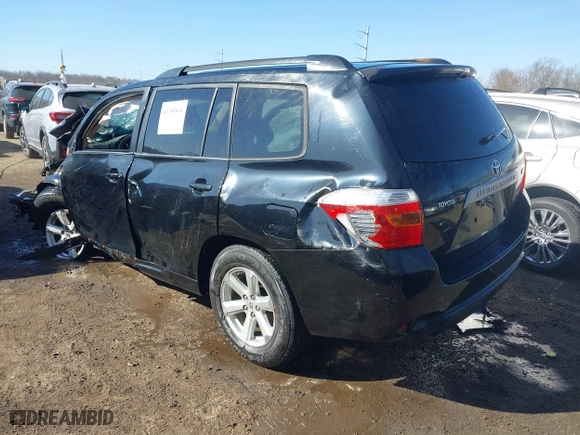 2008 Toyota Highlander with VIN JTEDS41A182054977, listed as a IAAI auction lot 41755569 with 1 mi miles. Bid and sale history available at carsss.com. Image 3.
