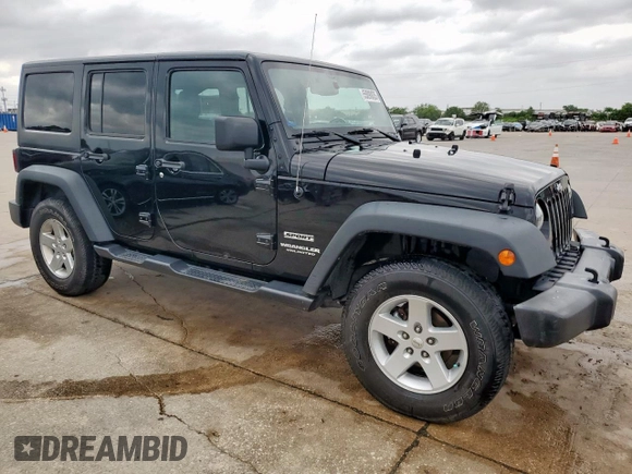 2016 Jeep Wrangler Unlimited Sport with VIN 1C4HJWDG8GL234793, listed as a Copart auction lot 55090035 with 115,049 mi miles and Salvage Title. Bid and sale history available at DreamBid. Image 4.