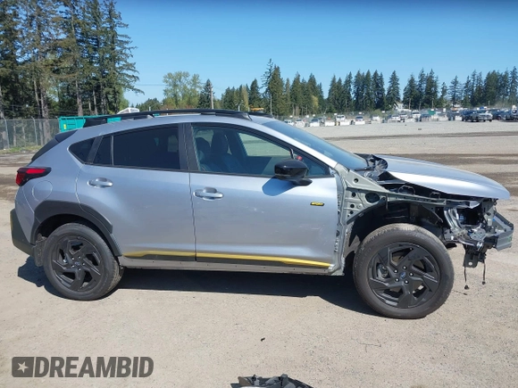 2024 Subaru Crosstrek Sport with VIN 4S4GUHF68R3840421, listed as a IAAI auction lot 42033409 with 3,413 mi miles. Bid and sale history available at carsss.com. Image 14.