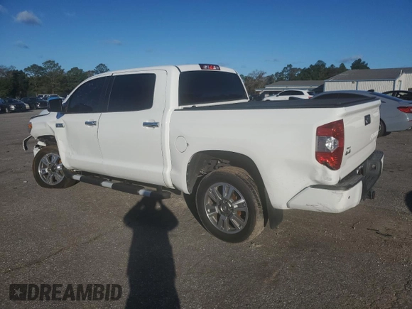 2017 Toyota Tundra Platinum with VIN 5TFAW5F10HX606854, listed as a Copart auction lot 84322634 with 65,668 mi miles and Salvage title. Bid and sale history available at DreamBid. Image 2.