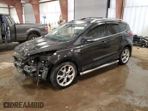 2013 Ford Escape Titanium with VIN 1FMCU9J95DUD63326, listed as a Copart auction lot 54675385 with 76,339 mi miles and Salvage title. Bid and sale history available at DreamBid. Image 1.