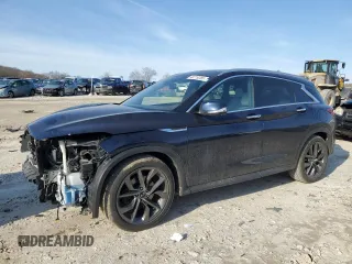 2022 Infiniti QX50 AUTOGRAPH with VIN 3PCAJ5DB4NF120984, listed as a Copart auction lot 48719285 with 30,968 mi miles and Salvage Title. Bid and sale history available at carsss.com. Image 1.