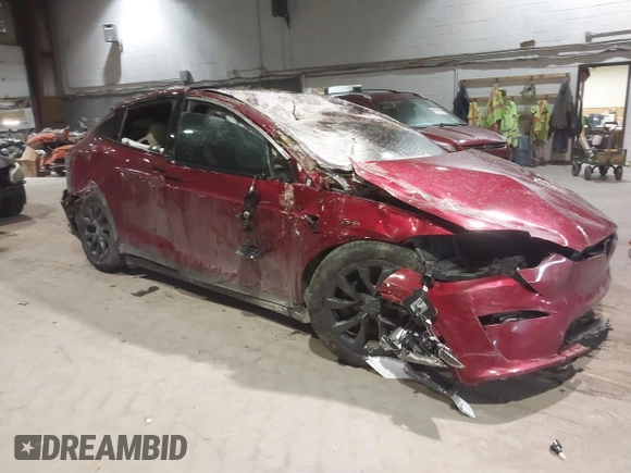 2023 Tesla Model X with VIN 7SAXCDE51PF403632, listed as a IAAI auction lot 41328722 with Not Provided miles and . Bid and sale history available at DreamBid. Image 1.