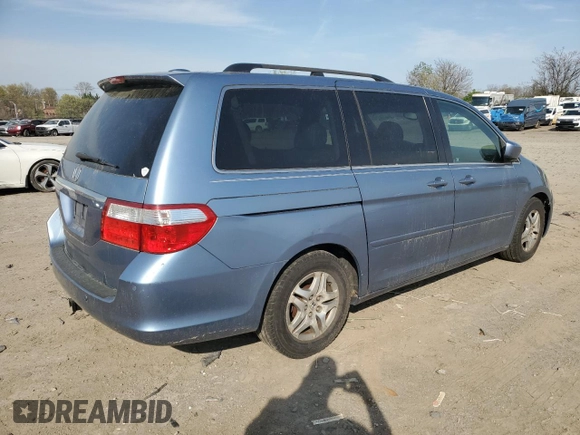 2007 Honda Odyssey Touring with VIN 5FNRL38887B095154, listed as a Copart auction lot 52937835 with 188,963 mi miles and Salvage Title. Bid and sale history available at carsss.com. Image 3.